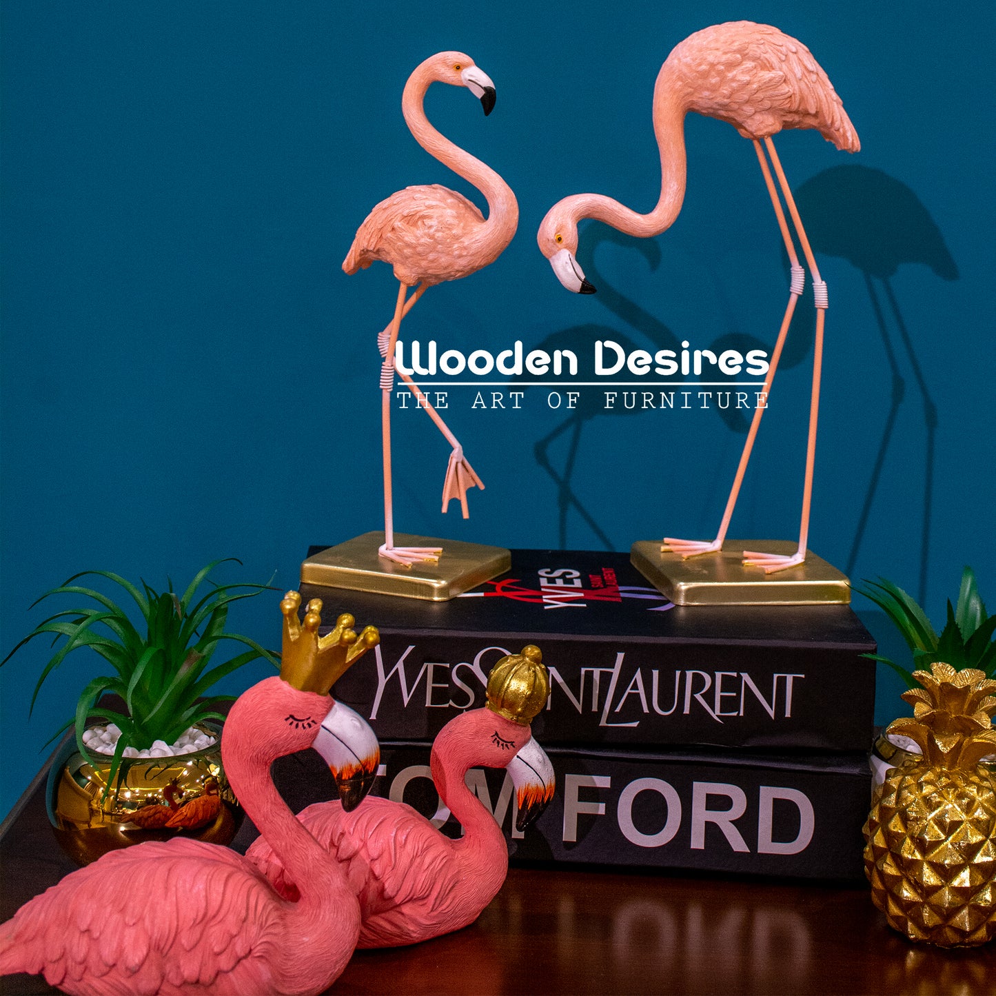 Flamingo Pair Sculpture