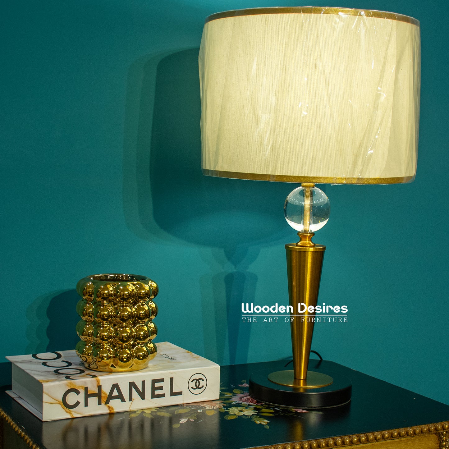 Modern Cone Side Table Lamps (Pair)