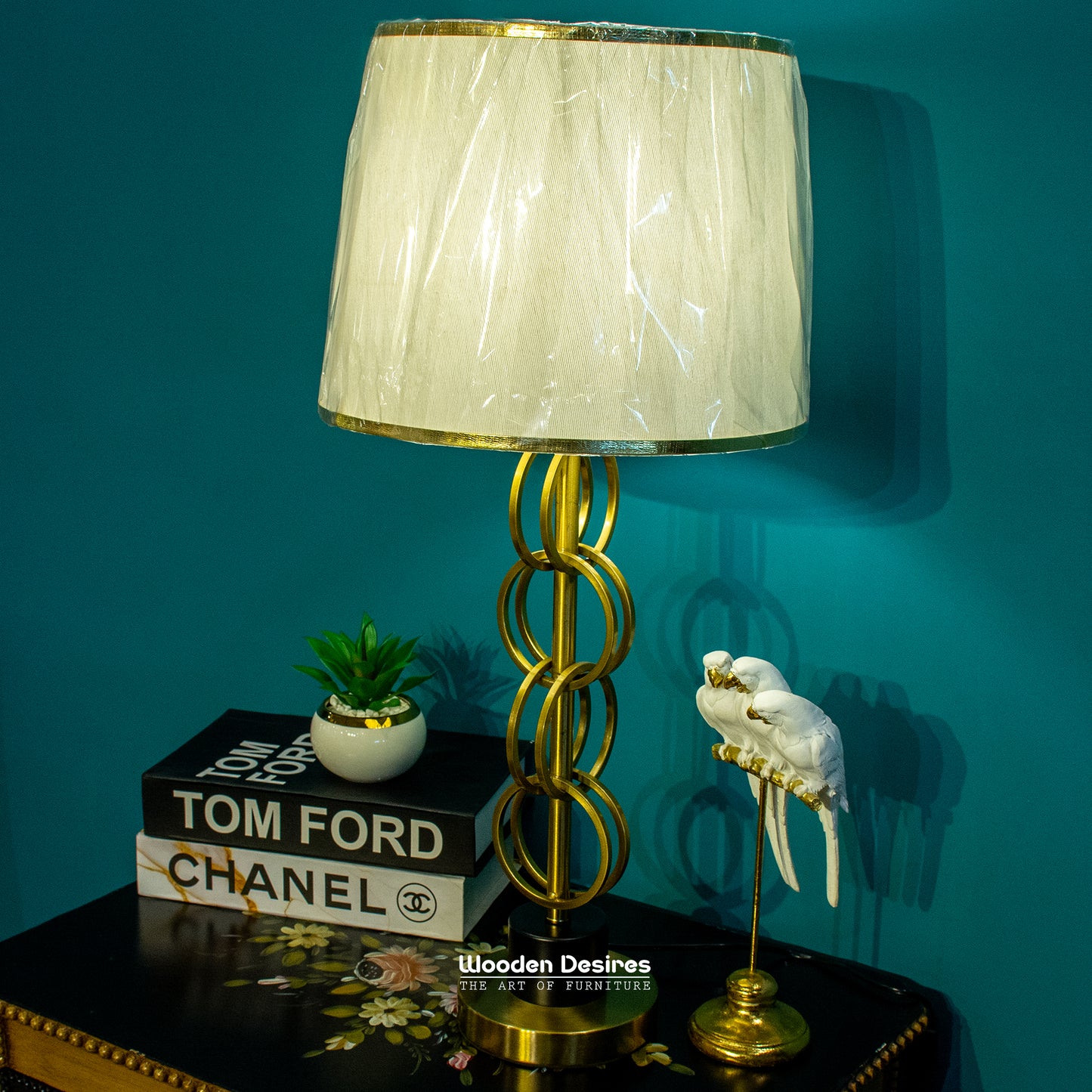 Modern Metal Table Lamps (Pair)