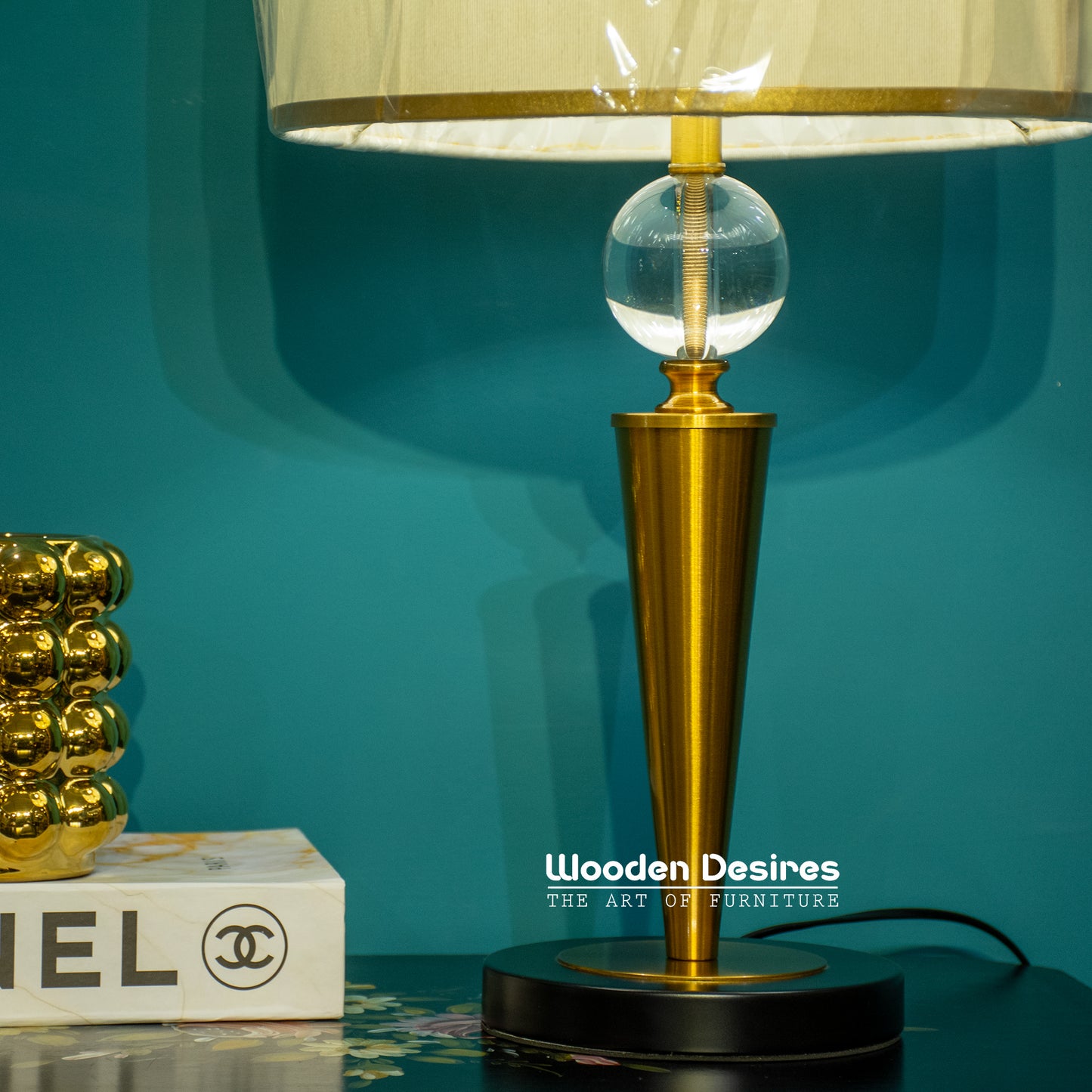 Modern Cone Side Table Lamps (Pair)