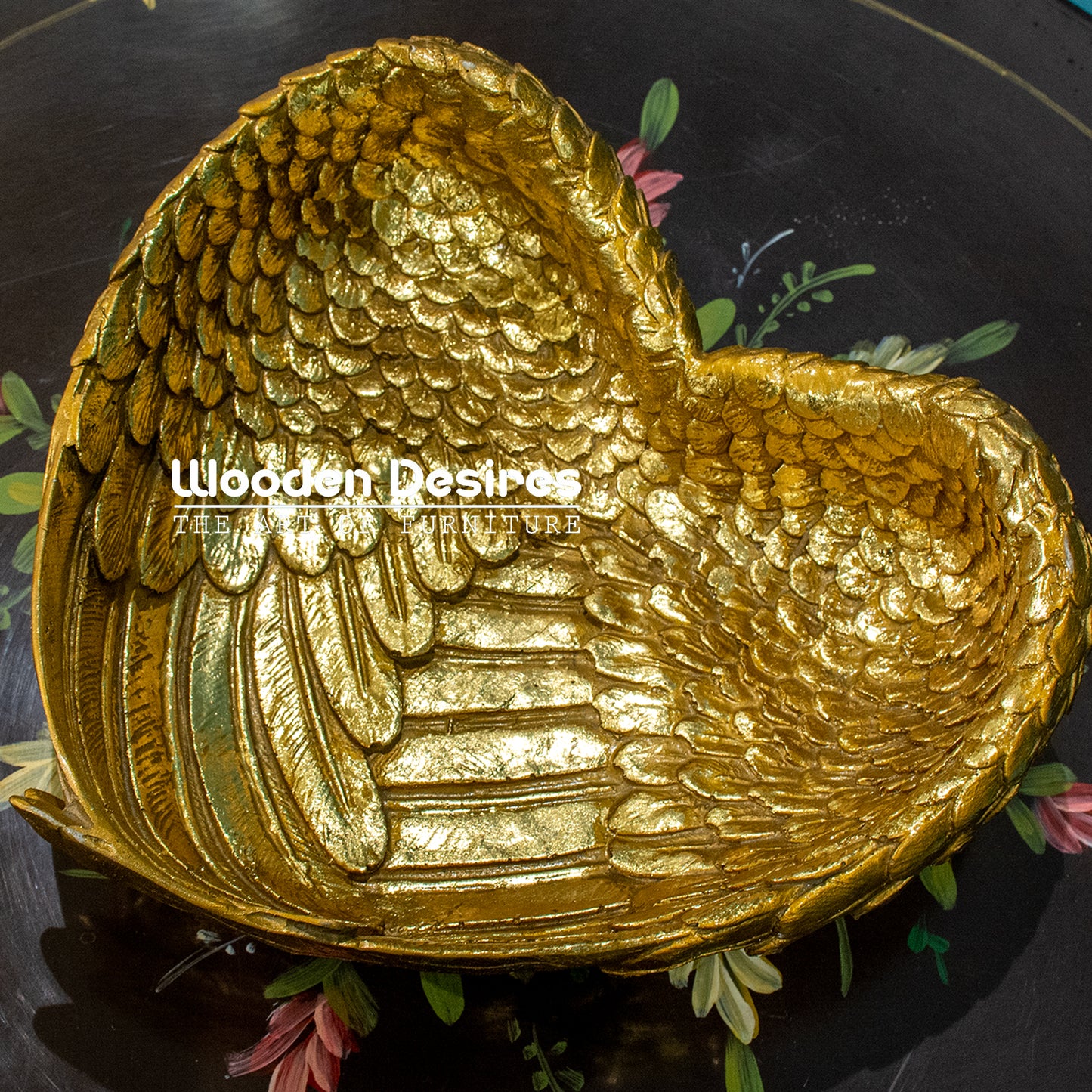 Heart Shaped Feather Tray