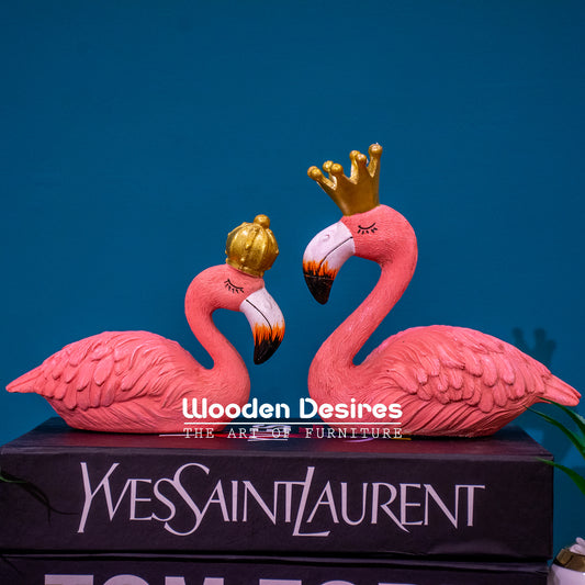 Flamingo King Queen Pair