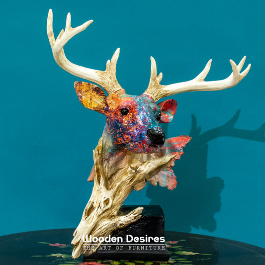 Luxury Resin Deer Head Sculpture